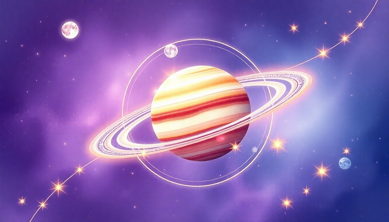 土星のアスペクト（他天体との角度関係）