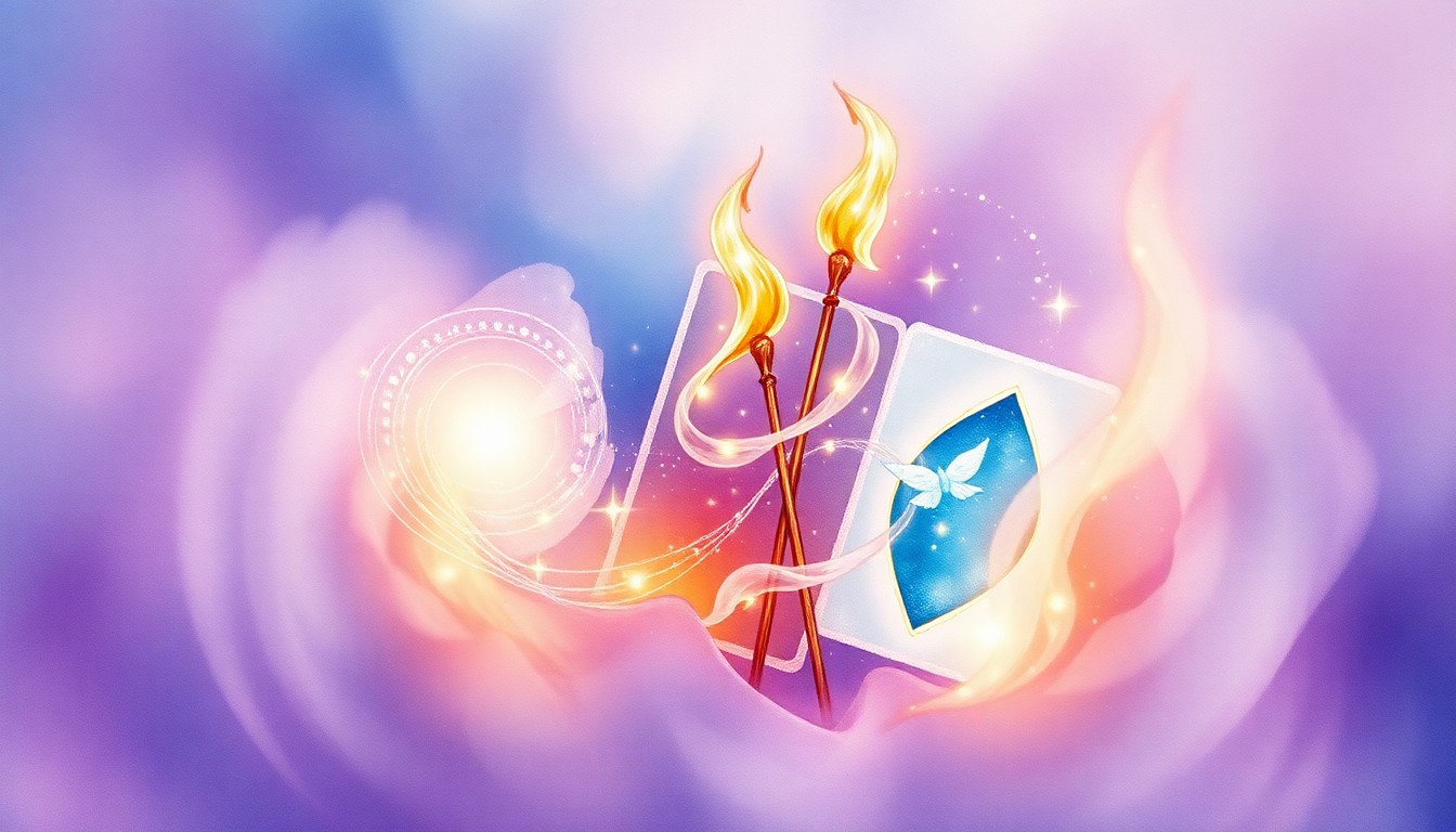 ワンドのエースと他のカードとの組み合わせ